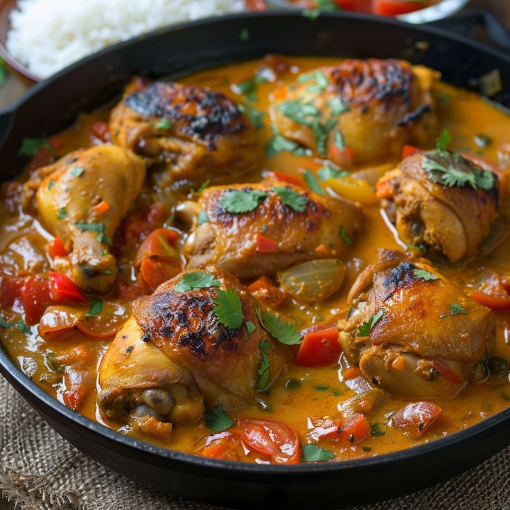 Poulet en sauce créole